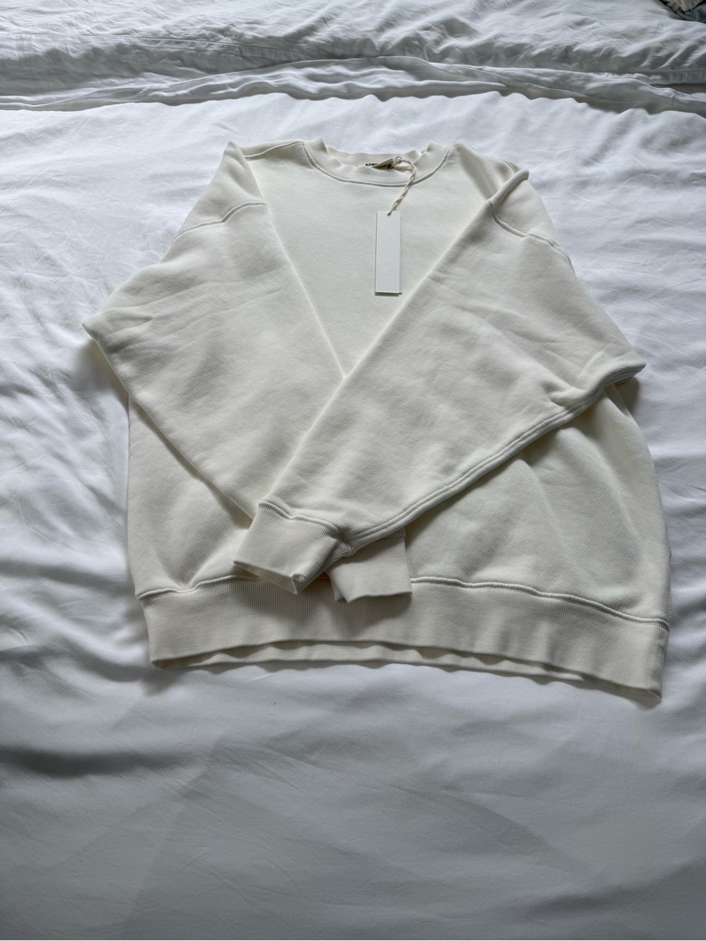 Elwood Oversized Crewneck in White